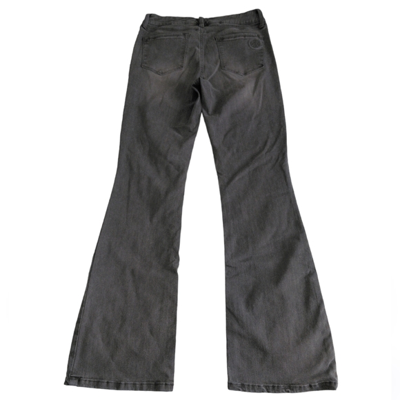 Laurie Felt ST(Small Tall)Grey Silky Bootcut Jeans - Picture 2 of 15